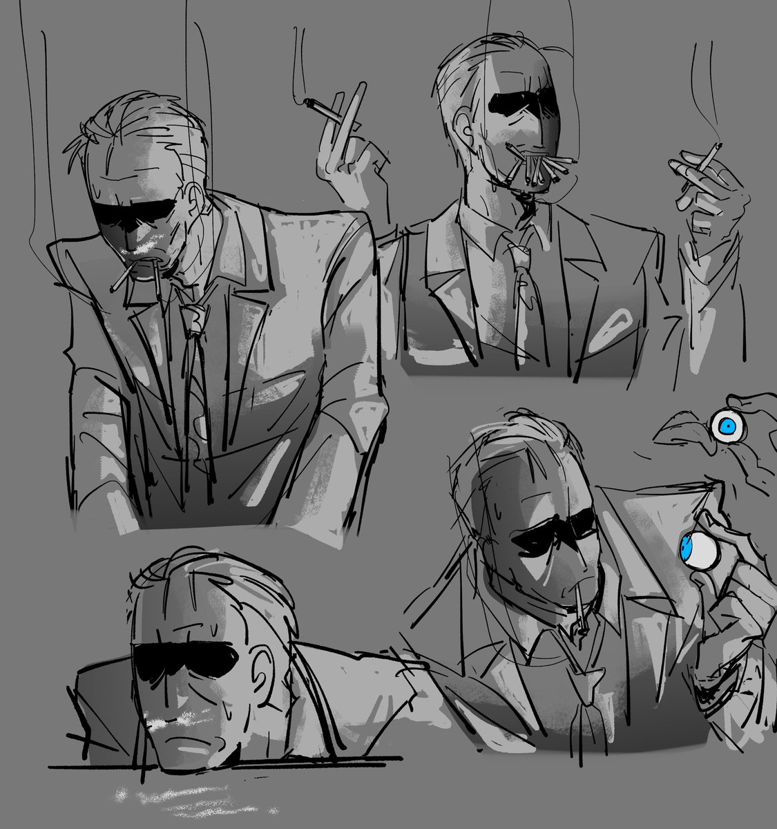 sillyrez's tweet photo. easterman doodles https://t.co/IG9zt0TH1a