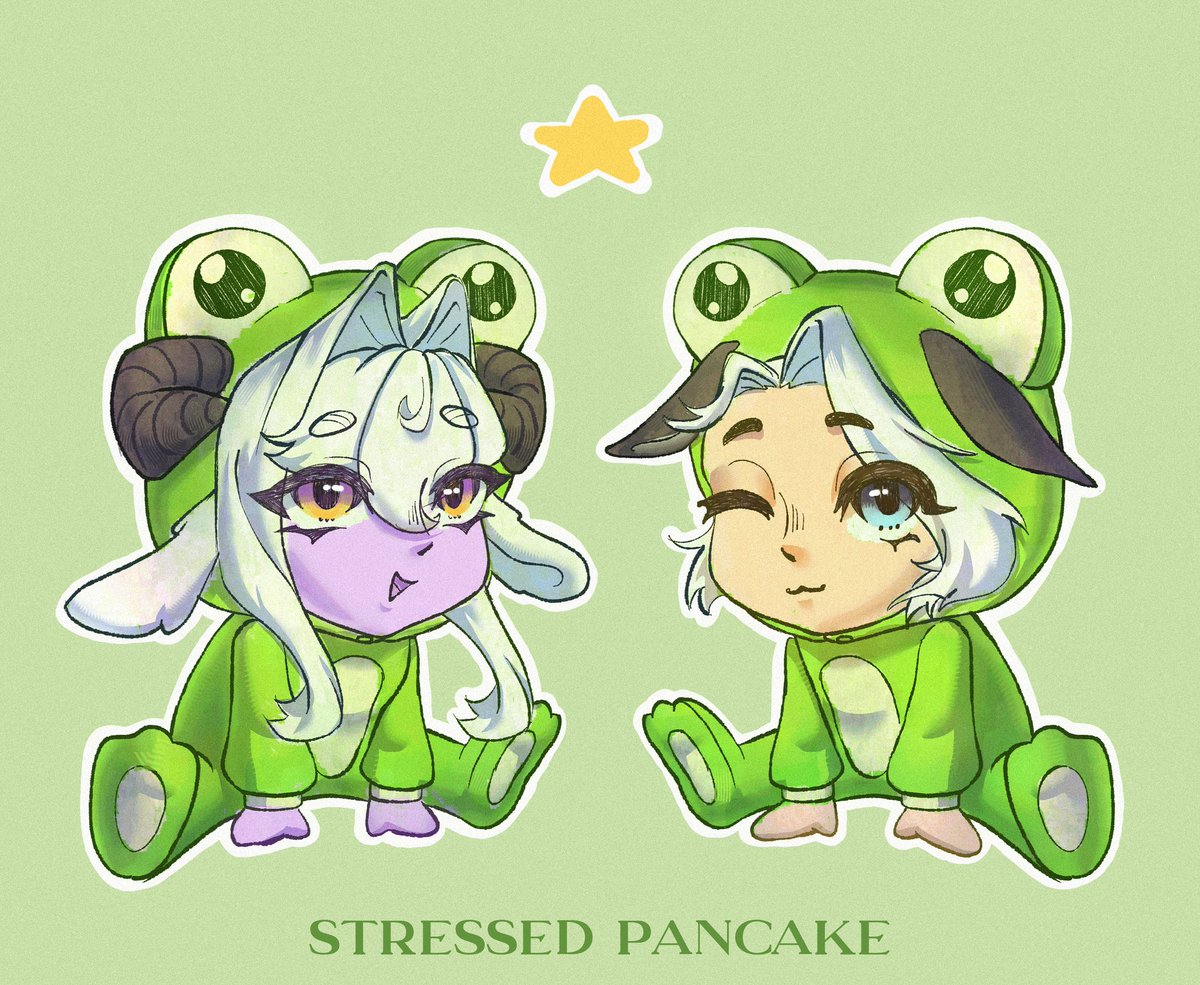 s_pancake_'s tweet photo. Me and my friend in frog costumes https://t.co/u54tlql38O