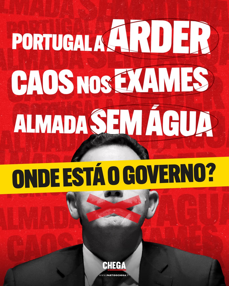 PartidoCHEGA's tweet photo. Podem tentar, mas nunca nos vão conseguir calar! Portugal e os portugueses merecem respeito e soluções urgentes. https://t.co/OsESZsN51O