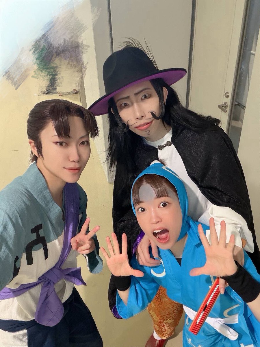 kztxxx's tweet photo. 【※コス写注意】星願day2〜思い出〜
黄昏甚兵衛殿と高坂さんと伏木蔵くんと撮りましたスリル〜🥺
会えてハッピー🎶 https://t.co/ryyiJGwpkb