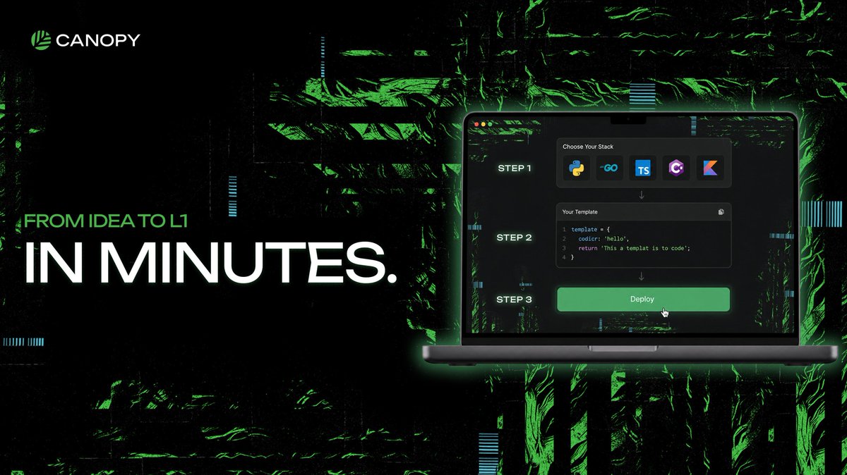 ericgudboy's tweet photo. What does "launch in minutes" on @CNPYNetwork actually look like?

→ Build with the language you already know (Python, Go, TypeScript, C#, or Kotlin) 
→ Start from a lightweight template 
→ Set your tokenomics and spin up your own chain

No Solidity to learn. 

No lengthy audit cycle. 

Just ship faster.