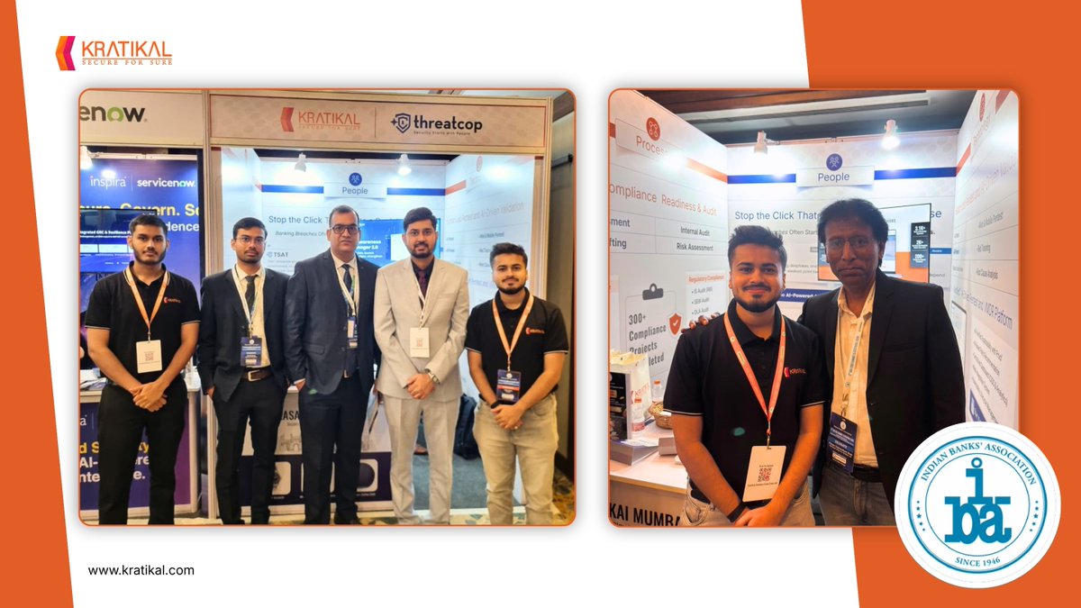 kratikal's tweet photo. A great experience at the IBA Event!

It was a pleasure connecting with banking and financial industry leaders, exchanging insights

Thank you to everyone who visited our booth and engaged with us. We look forward to building meaningful partnerships &amp; continuing the conversation. https://t.co/GpdehHNgKK