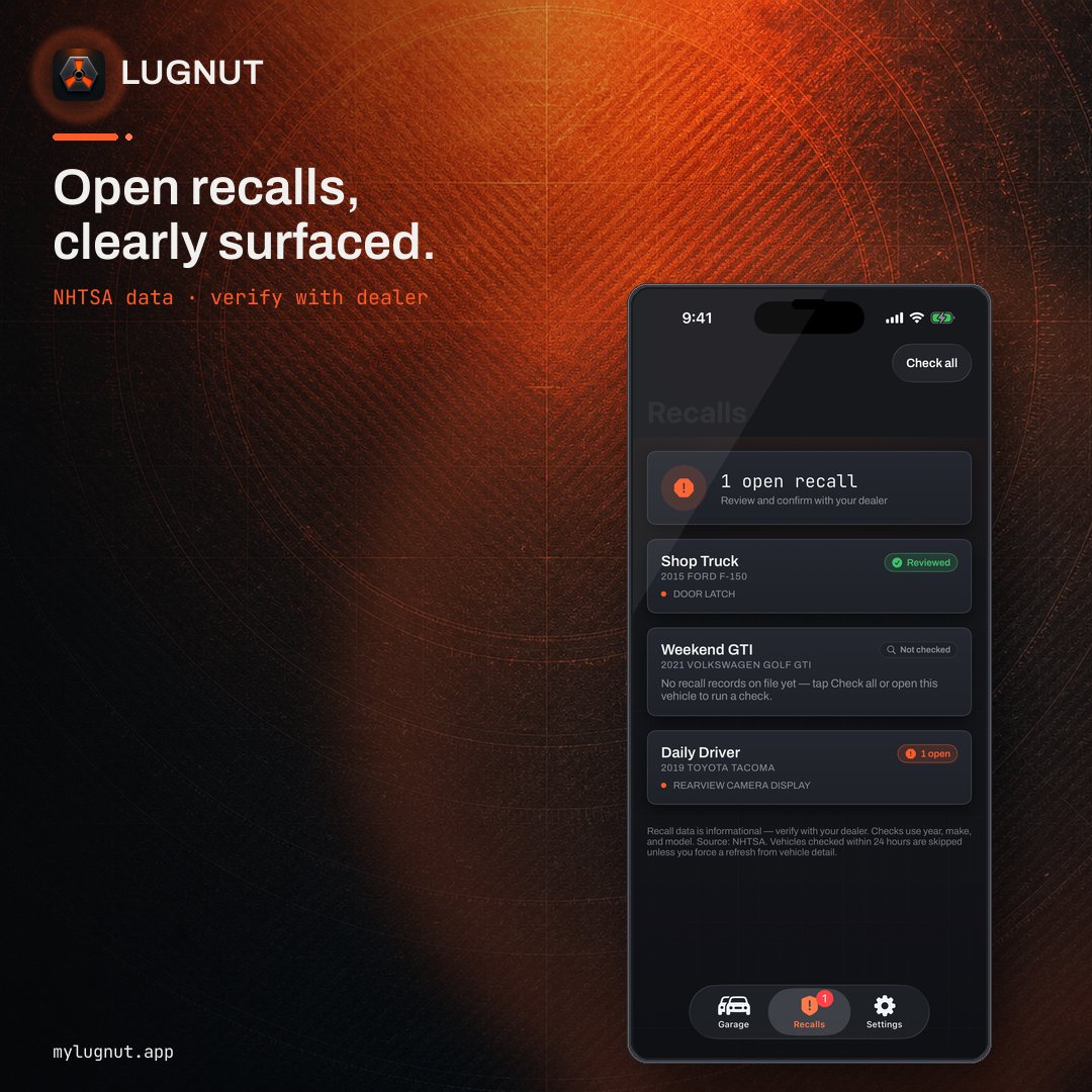 LugnutApp tweet picture