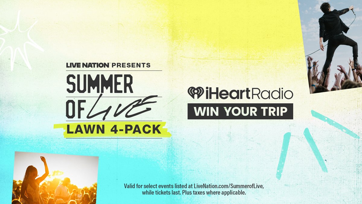 iHeartRadio's tweet photo. Which show is making your summer soundtrack? 🎶 Goo Goo Dolls, Train, or John Mellencamp? #SummerOfLive

Enter to win: https://t.co/jLxK23diYX https://t.co/DijwWIWe9O