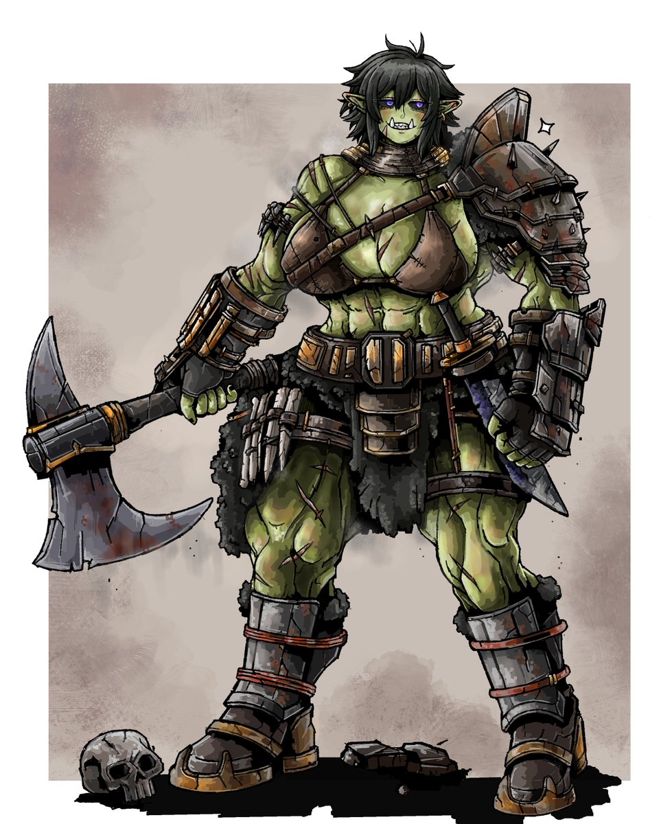 Octosoup_'s tweet photo. Female orc warrior 

💥🪓🍄 https://t.co/Qgo5XRic5L