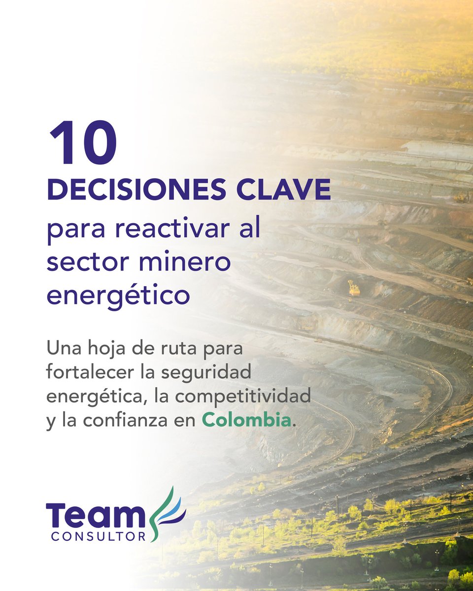team_consultor's tweet photo. 🇨🇴 Colombia tiene la oportunidad de fortalecer su sector minero-energético con decisiones basadas en evidencia.

Desde @TeamConsultor presentamos una hoja de ruta con 10 decisiones prioritarias para impulsar la seguridad energética, la competitividad y la confianza. https://t.co/W2CvKxFui3