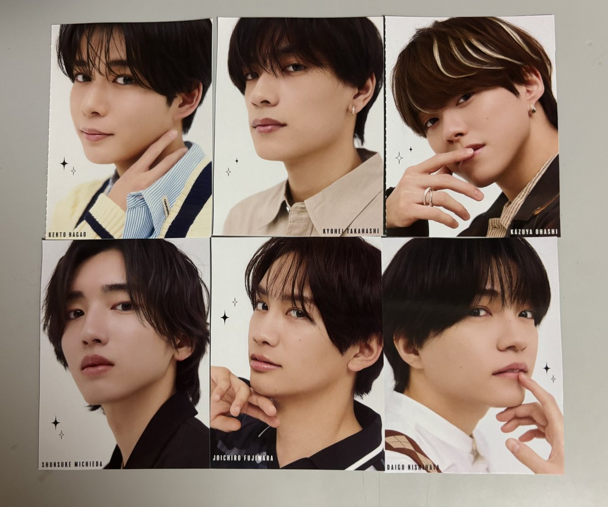 dkht_4133's tweet photo. Myojo8月号 厚紙カード トレカ 交換 買取

求　有岡大貴 川﨑星輝 川﨑皇輝
譲　画像参照
(JUMP B&amp;ZAI なにわ男子 トラジャ Aぇ)

買取の場合は金額ご提示ください
手渡し→7/25TDC(東ド)、7/31TDC
郵送可能です
有岡 星輝 皇輝なら異種でも検討します
お気軽にお声掛けください💭 https://t.co/XjMPBetbdf