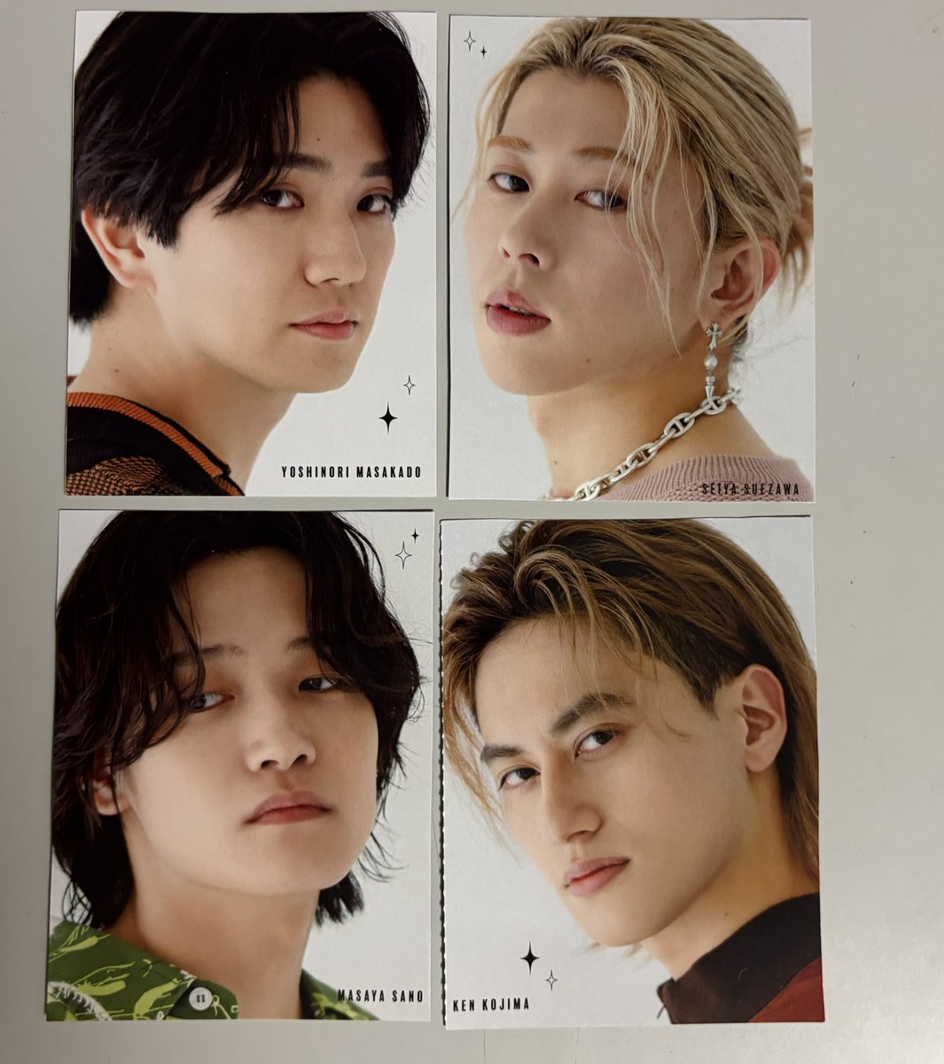 dkht_4133's tweet photo. Myojo8月号 厚紙カード トレカ 交換 買取

求　有岡大貴 川﨑星輝 川﨑皇輝
譲　画像参照
(JUMP B&amp;ZAI なにわ男子 トラジャ Aぇ)

買取の場合は金額ご提示ください
手渡し→7/25TDC(東ド)、7/31TDC
郵送可能です
有岡 星輝 皇輝なら異種でも検討します
お気軽にお声掛けください💭 https://t.co/XjMPBetbdf