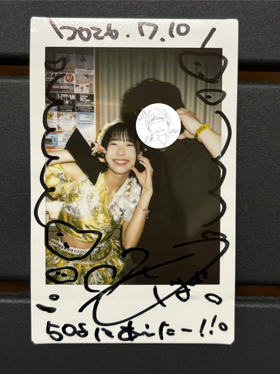 熱夏到来」THE ENCOREチェキ📸 笹南はんなちゃん💛 は「ごーや会えた