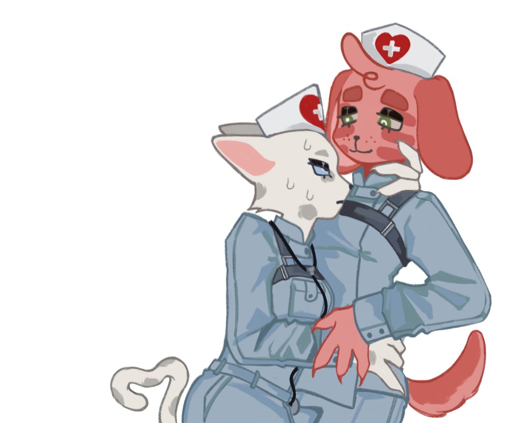 kazoimonsaer's tweet photo. #doublenurse #animalhospital https://t.co/RAmJRZX8uN