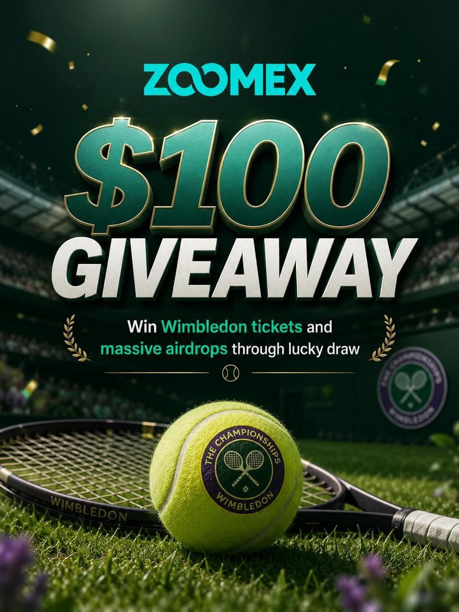 itizdahlia's tweet photo. 💲1OO ~ 3 DAYS 📅📚 DA332
(2 winners x 50 USD)  

- R + F @ZoomexOfficial  
- Click the link: https://t.co/pBZ2dqrihK  

(post proof) 👇🏻 
——————————————-

Trade → Earn Lottery Tickets → Spin the Wheel.

Grand Slam Trading Challenge is live.
20 days left. No extra entry fee — your volume is your ticket.

Prizes: Wimbledon Finals tickets, PEPE/MNT/HYPE airdrops, trading bonuses, VIP gift box & more.

#Zoomex #GrandSlamChallenge
[NFA / DYOR / ADs]