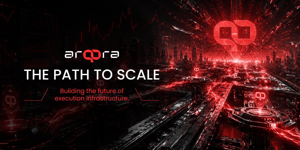 arqora_ai's tweet photo. The path to scale starts with intelligent execution.

ARQORA is building the AI-powered infrastructure that transforms on-chain complexity into scalable execution across decentralized markets.

Every layer. Every route. Every execution is designed to unlock greater efficiency, speed, and opportunity for the next generation of Web3.

The future isn't just connected but it's built to scale.

#ARQORA #Web3 #AI #MEV