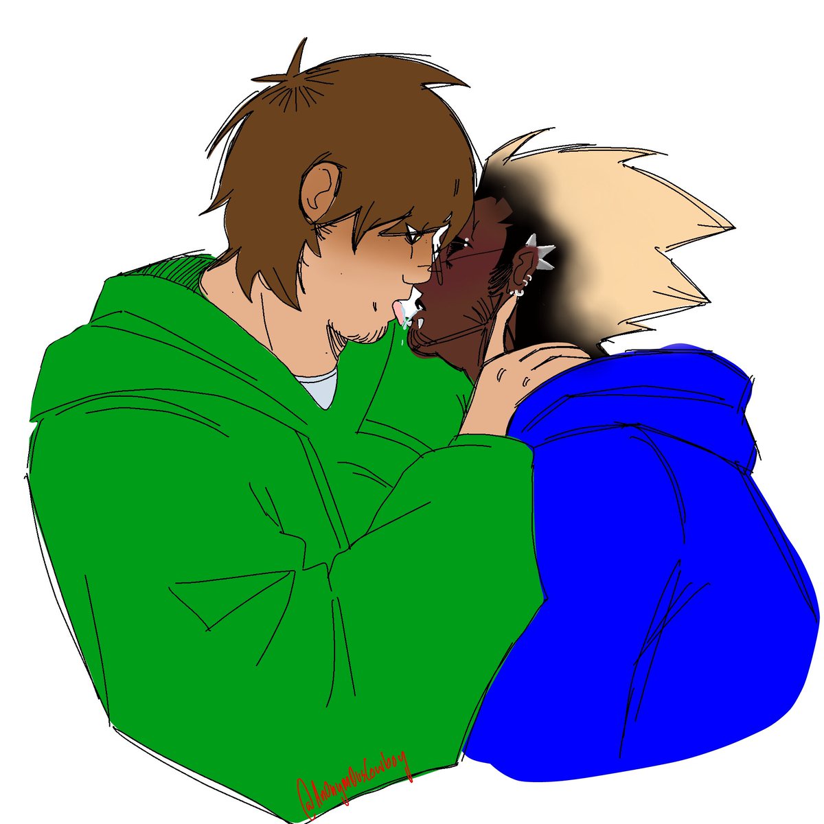 An0nym0usCowboy's tweet photo. Remember when I said I would draw Tom get his mouth devoured by everyone in that house if I reached 67 followers?
#eddsworld #tomtord #tomedd #mattom
(Sorry for the quality ๐) https://t.co/4Z9AwXHloG