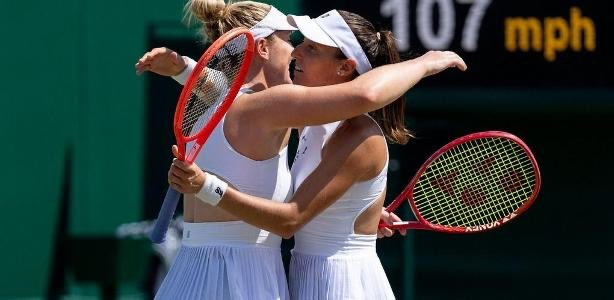 osolimpicos's tweet photo. FINAAAAAL DE WIMBLEDON!!!
🇧🇷🇧🇷🇧🇷🇧🇷🇨🇦🇨🇦🇨🇦🇨🇦🌱🌱🌱🌱

Luisa Stefani e Gabby Davrowski vencem 7-5 6-3 Aoyama/Liang em 1h07 e estão na FINAL de Wimbledon!!

1ª final de GS da Luísa nas duplas femininas e a 1ª final brasileira em GS no feminino desde o AusOpen de 2022, quando a Bia chegou lá. Luísa tem outras 2 finais em duplas mistas.

Desde 1967 uma brasileira não chegava na final de Wimbledon no feminino. O último título brasileiro na grama sagrada foi do Marcelo Melo em 2017.