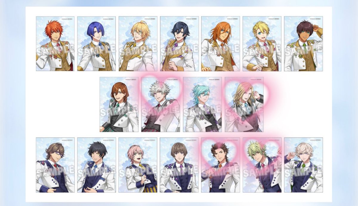 522_730_e_r's tweet photo. 【交換/譲渡】ASSHC円盤購入特典ブロマイド
譲▶︎音也真斗那月トキヤレン翔セシル嶺二藍瑛一綺羅ナギ瑛二シオン
求▶︎蘭丸カミュヴァン大和(画像参照)
AB各1ずつ計2枚予約済み
2枚まとめての交換優先
郵送希望
検索からもお気軽にお声掛けください。 https://t.co/vhNaYmj06d