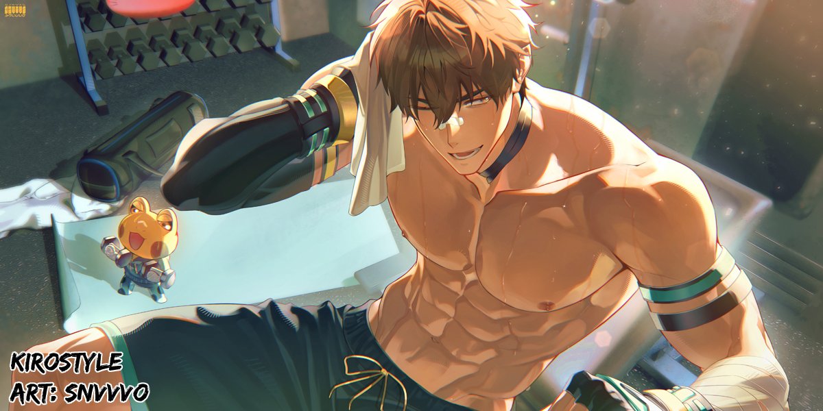 Kirostyle's tweet photo. Wanna join me for a workout? 
Amazing art by @snvvvo! 
#Kirostyled https://t.co/phMzT8A5Ut