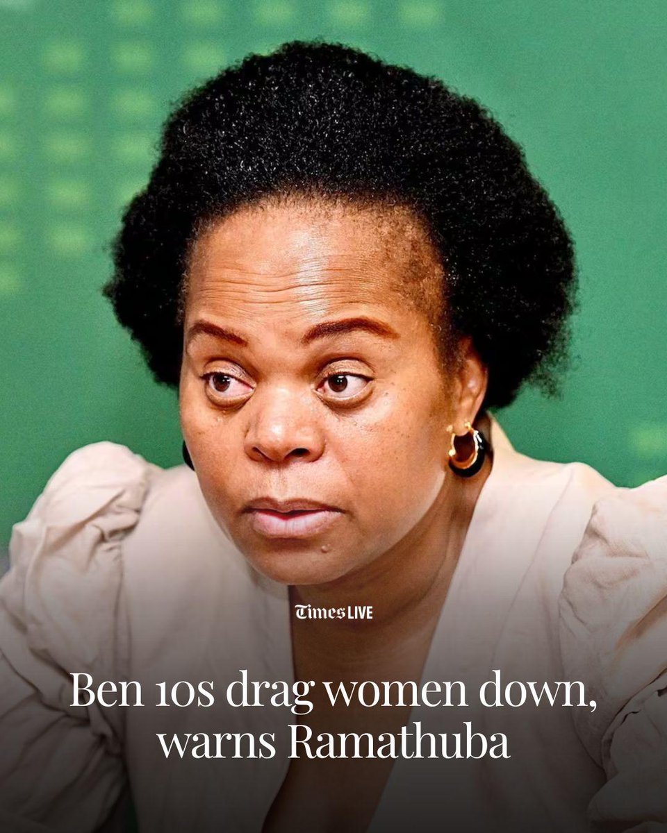 TimesLIVE's tweet photo. Limpopo premier Phophi Ramathuba has warned that dating younger men, commonly referred to as "Ben 10s", is often the downfall of many women, particularly those in leadership positions.
https://t.co/2xqCJddBhR https://t.co/jO1ENJqjWb