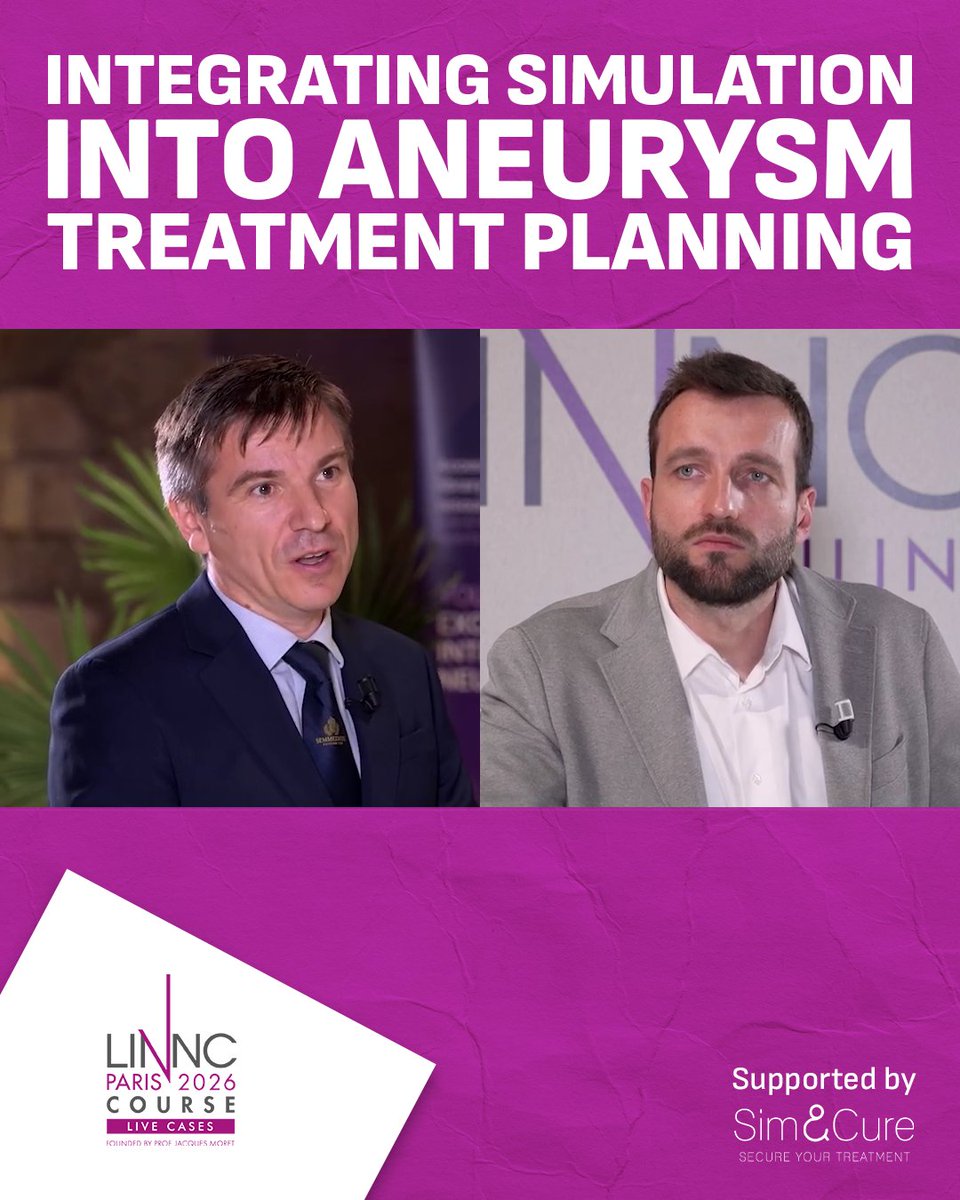 LINNConline's tweet photo. How can simulation technology transform neurointerventional workflows?  

Razvan Radu and Sandor Nardai share their experience with patient-specific predictive models, discussing how simulation can: 
🔹 Optimize intrasaccular device sizing 
🔹 Shorten learning curves for large clinical teams 
🔹 Improve procedural planning and prevent complications in elective aneurysm cases  

🎥 Get practical takeaways from the experts: https://t.co/d2XsTlLnRF

@SimAndCure