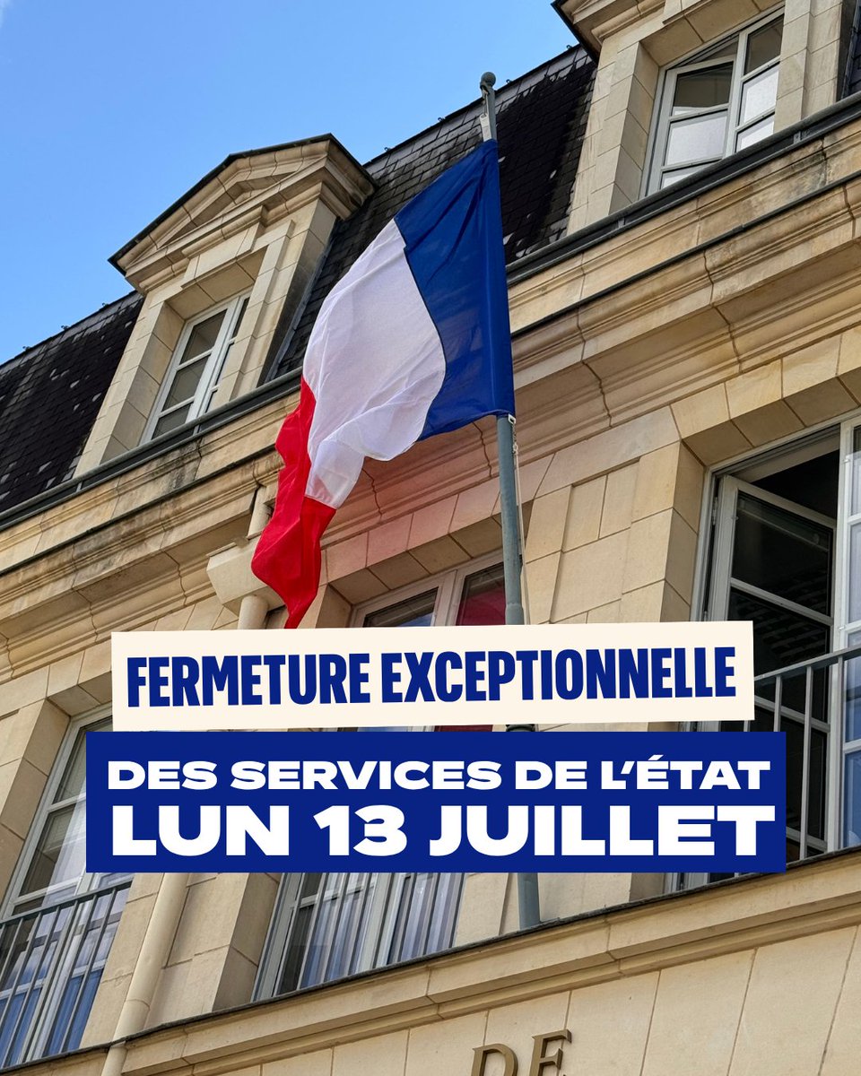Image de Préfet de Maine-et-Loire - ℹ️Information |
Les services de l’État (préfecture, sous-préfectures et DDI) seront exceptionnelleme