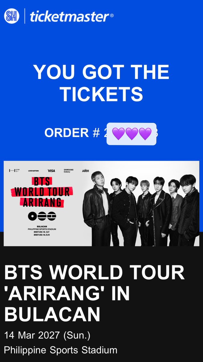 rrjscl's tweet photo. It’s been a month but the nginig and iyak and saya and tili nasa sistema ko padin 😭 See you @BTS_twt nxt yr 😭💜 Thank you Lord!!!!! https://t.co/lUaVaGAMmt