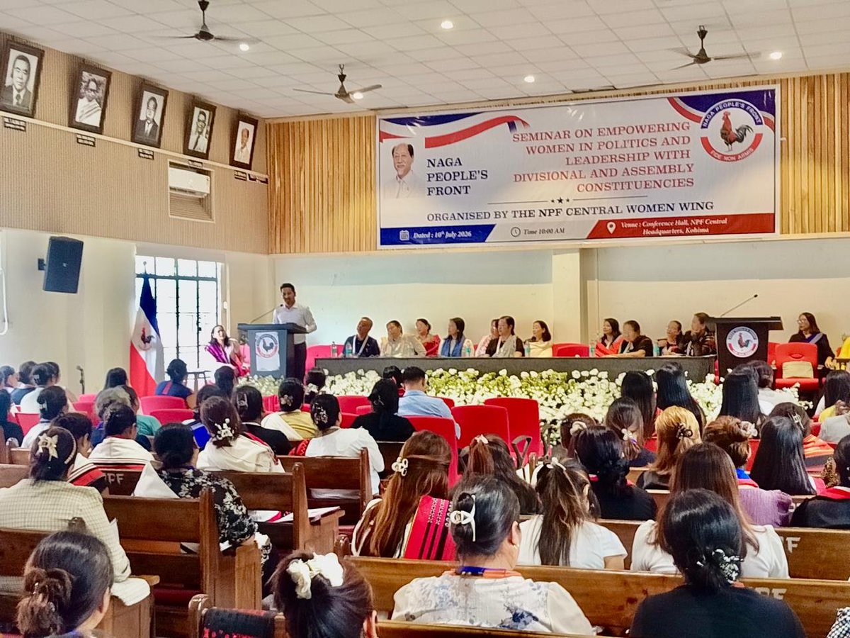 Wangpang_Konyak's tweet photo. Addressed representatives of the NPF Women Wing from all Divisions and ACs organised by the NPF Central Women Wing on the theme "Empowering Women in Politics & Leadership" today in Kohima.

Our Naga women have always been the backbone of our society. It’s time we equip them with the knowledge, platforms, and opportunities to lead and transform public welfare for a stronger, more inclusive Nagaland.

Thank you to the NPF Central Women Wing for this wonderful initiative and for the warm invitation. Inspired by the energy and commitment of all the women leaders present!

Together, let’s build a Nagaland where every woman can rise and thrive.