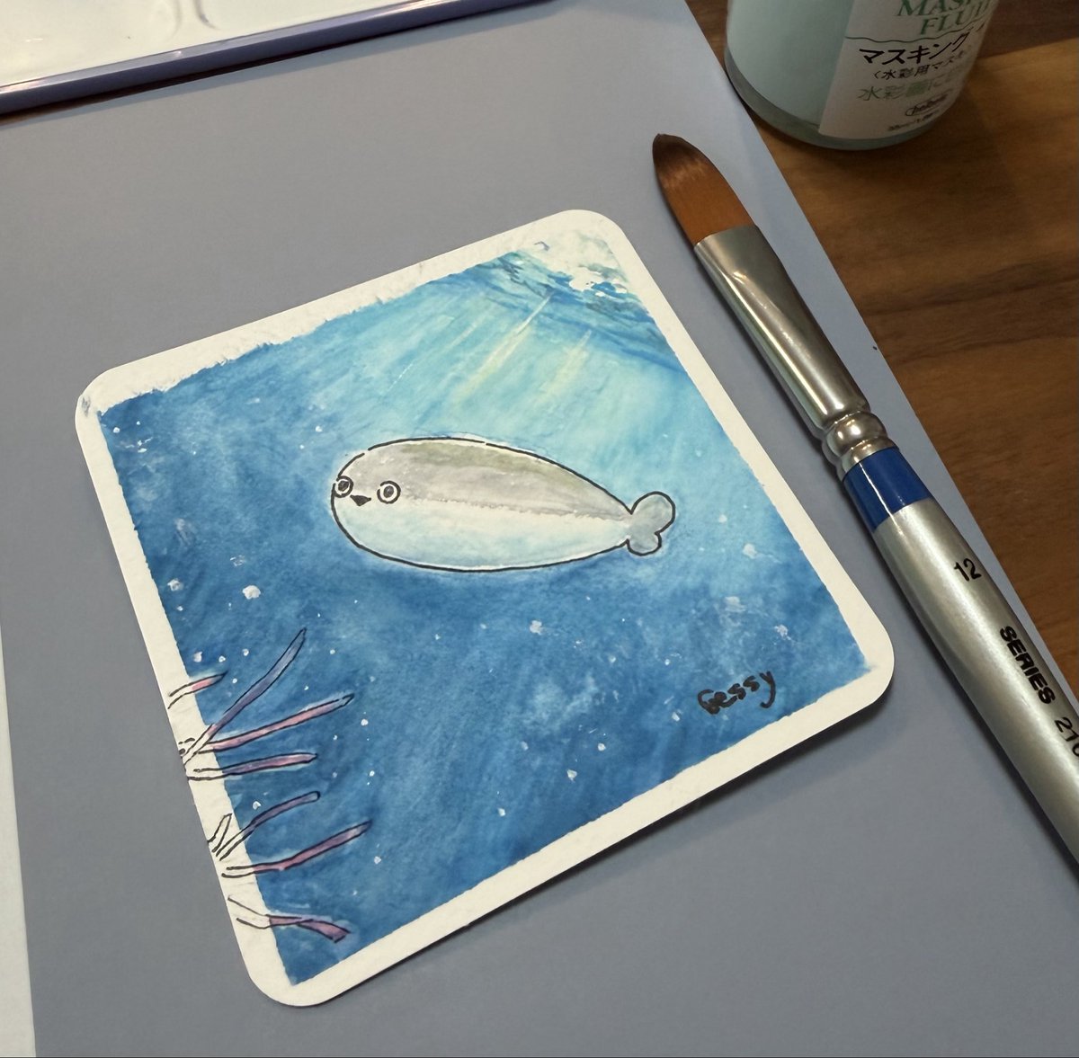 gessyturn's tweet photo. AGED

#WorldWatercolorMonth2026
#WWMホルベインチャレンジ https://t.co/5IP8nmfDSn