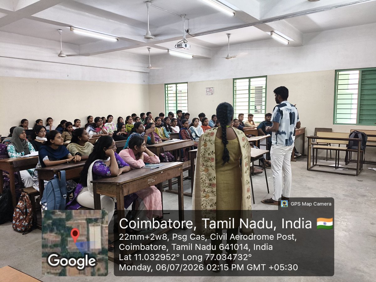 PSGCAS1's tweet photo. Department of COMPUTER TECHNOLOGY  in association with Institutions Innovation Council  organized a awareness session on INNOVATION and ENTREPRENEURSHIP as a career on 06/07/2026.

#iic #iicpsgcas #mic #innovationcell #aicte https://t.co/K5JfX7Tebm