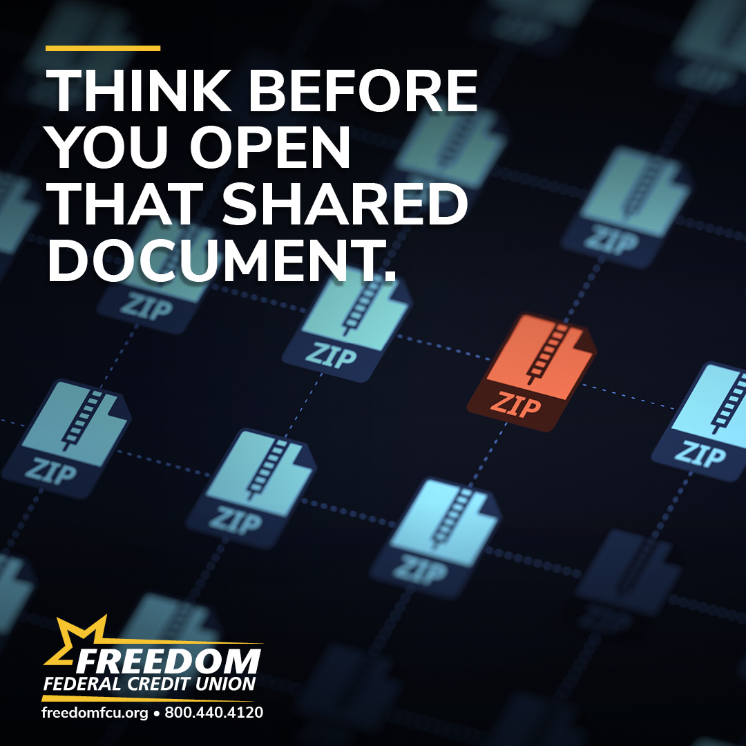 FreedomFedCU's tweet photo. Scammers are sending fake file-sharing invitations that appear to come from trusted services.

The goal is to steal your login credentials, install malware, and collect your personal information.

#Fraud #Scam https://t.co/u3ckCxbsPJ