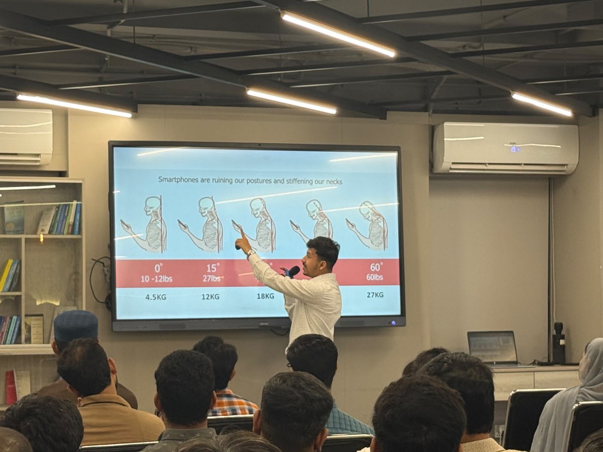 MHashirSiddiqui's tweet photo. Highlights from the Physiotherapy Wellness Session at Sibisoft Northstar Company. 
#corporatehealth #physicaltherapy #dpt #mhashirsiddiqui https://t.co/8wINhTvodN