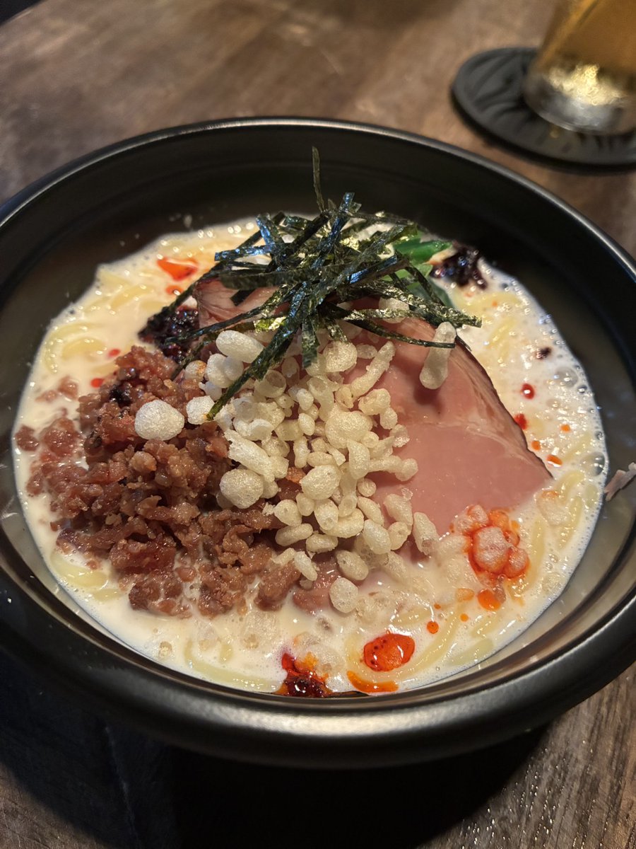 okkd's tweet photo. 出店の冷やし1010麺（担々麺）完成(^0_0^)これでジャイガは完璧 https://t.co/dhDaUi9VwQ