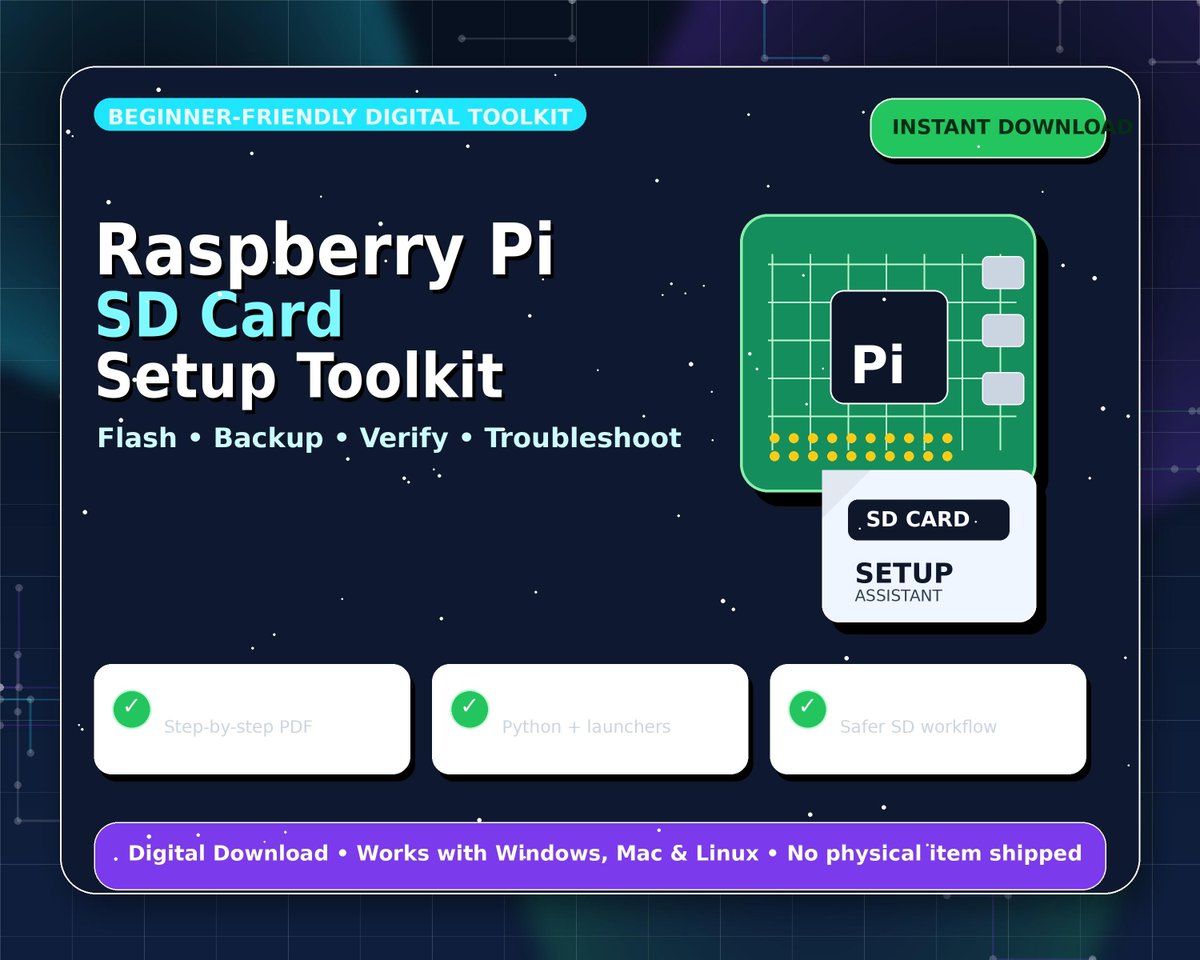 RobertoBorgono1's tweet photo. New to Raspberry Pi? Our Raspberry Pi Flashing Toolkit for Beginners makes setup a breeze—less stress, more tinkering fun! Ready to flash like a pro? Click this link https://t.co/yYayVNC5MU for more details or to buy! https://t.co/zoJYxdS80u
