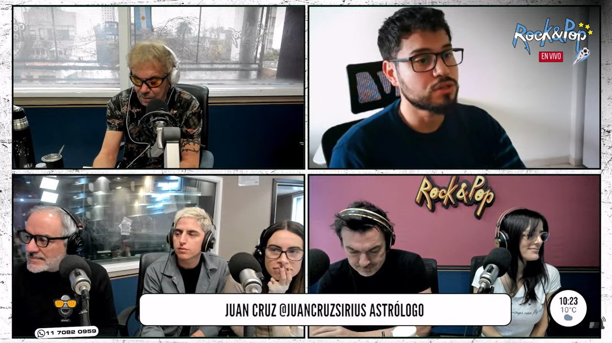 fmrockandpop's tweet photo. [#AHORA]

👉 No te pierdas la entrevista exclusiva con @JuanCruzSirius, el astrólogo que cuenta con más de 100 pronósticos cumplidos.

🔴 #NadieNosPara en vivo:  https://t.co/9xgrw2AAjx

@elbetocasella https://t.co/kFVJJlE7m3