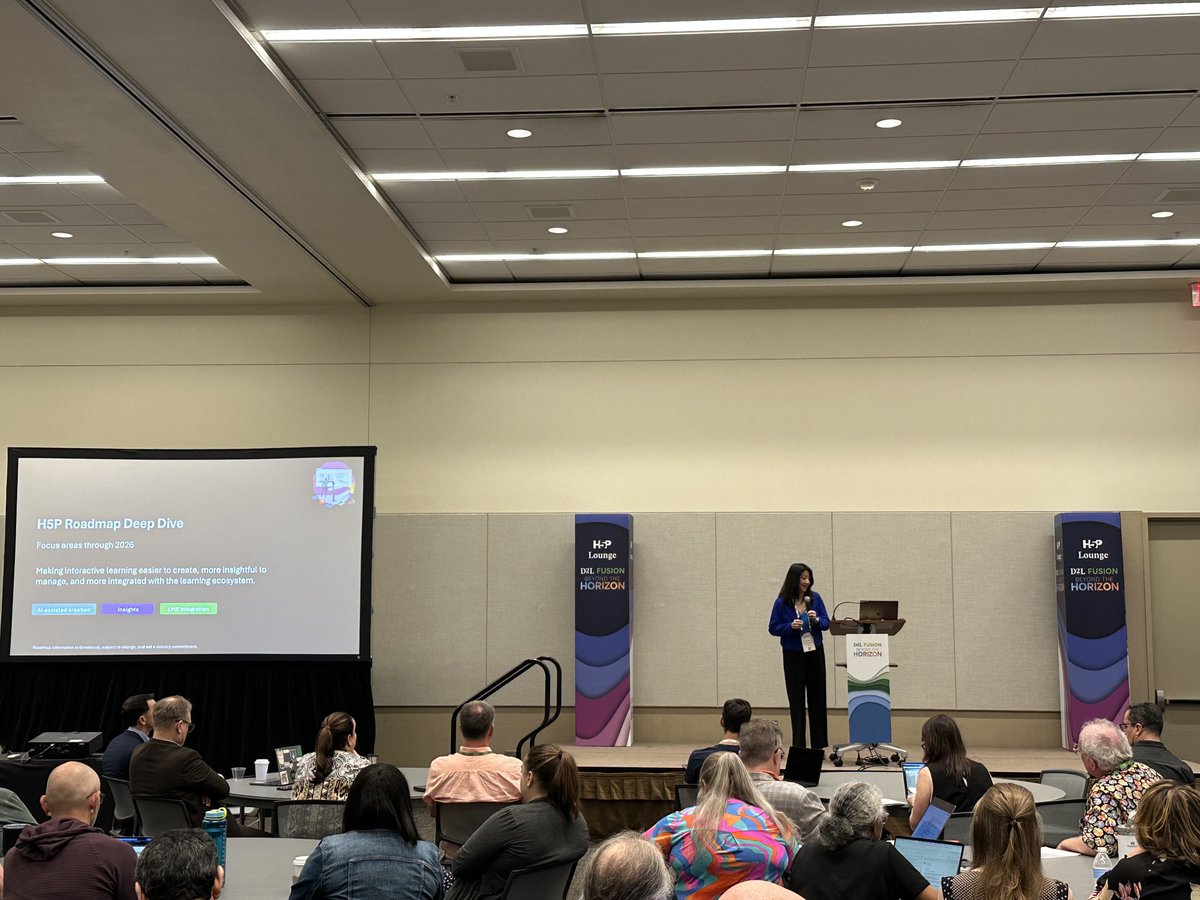 H5PTechnology's tweet photo. A few highlights from H5P at D2L Fusion 📸

Learn more and find free resources here: https://t.co/soQzSmUCOE 

#H5P #D2LFusion #EdTech #InteractiveLearning https://t.co/as3VjKEPxs