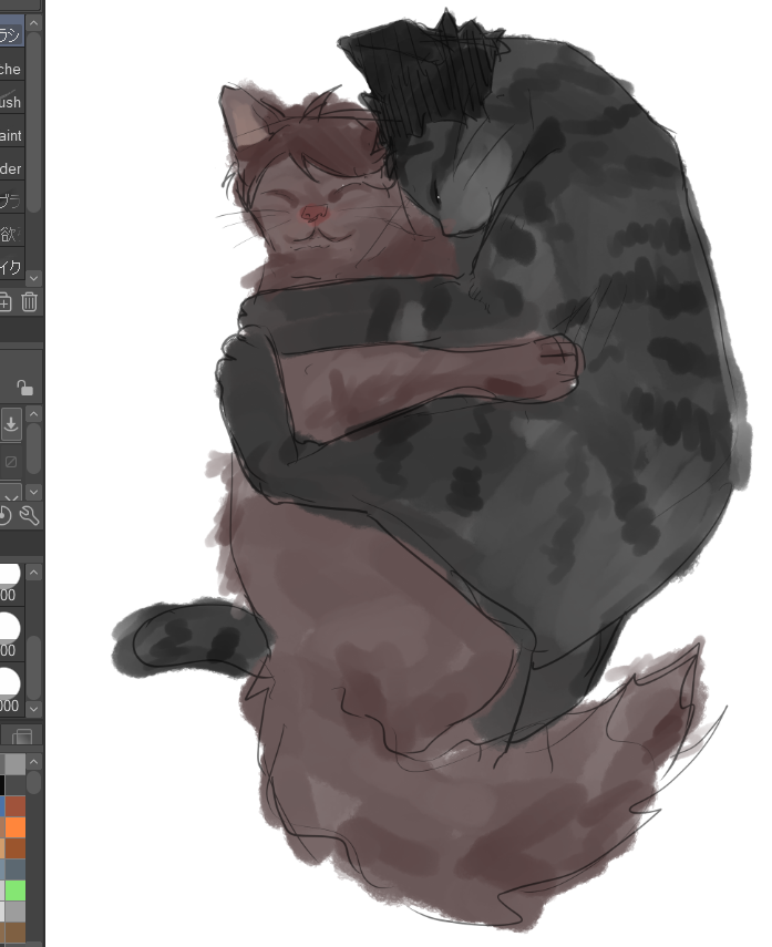 blg__dg's tweet photo. fluffy kitty oikawa and striped gray kitty iwa https://t.co/jBDwVxWigN