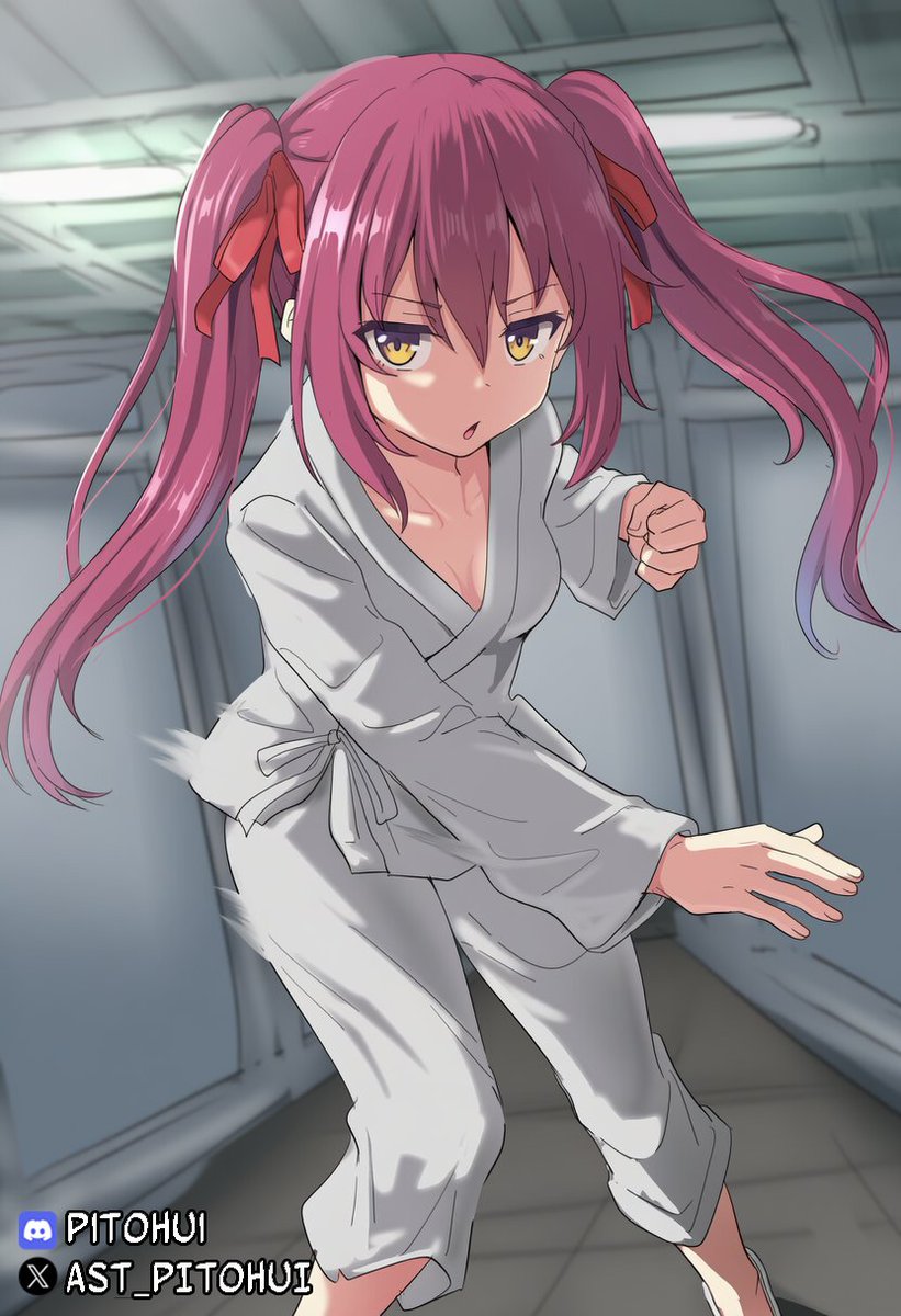 ast_pitohui's tweet photo. Ichika Amasawa Fight❤️ https://t.co/r0lrbkYt9s