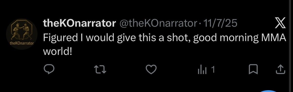 thefreshdoubles's tweet photo. @theKOnarrator @innerGmma_ufc yo i’m fucking crying ur lame ass only gets 1 view per post 😭😭😭🤣 https://t.co/41Xw2KTinL