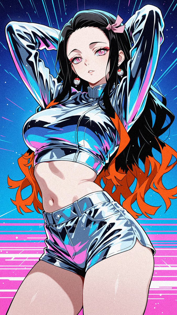 pixelskyline_ai's tweet photo. Breathing styles just got a heavy metal remix. ⚔️💅 https://t.co/4eAtuy2bQa
