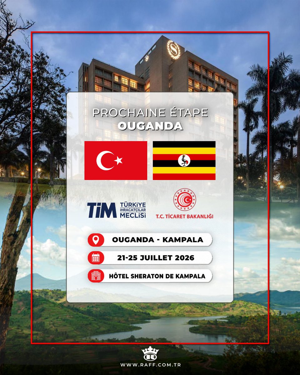 RaffMilitaryFR's tweet photo. En route pour de solides partenariats en Afrique! ✈️

Raff Military Textile sera à Kampala, capitale de l'Ouganda, du 21 au 25 juillet pour des rencontres B2B. 🇺🇬🇹🇷

Fiers d'apporter plus d'un demi-siècle d'expertise en Afrique de l'Est. 🌍

#RaffMilitaryTextile #Ouganda #Kampala https://t.co/pTGw4ZVnxQ