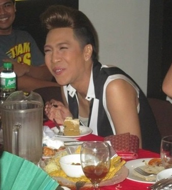viceganda's tweet photo. She was just so happy eating a slice of cake https://t.co/8wjcSpP6OC