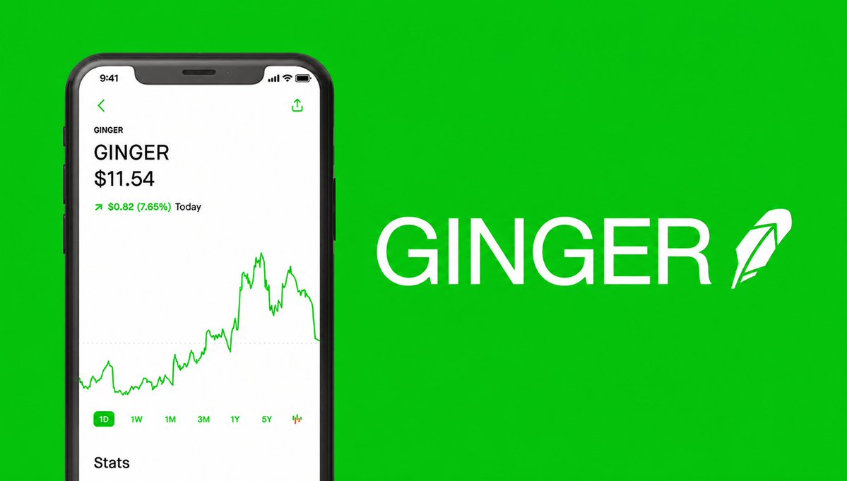 GINGERonRH's tweet photo. Imagine $GINGER on the @Robinhoodapp.

Would you ape 𝓈ℯ𝓇? https://t.co/BYpalQWIHJ