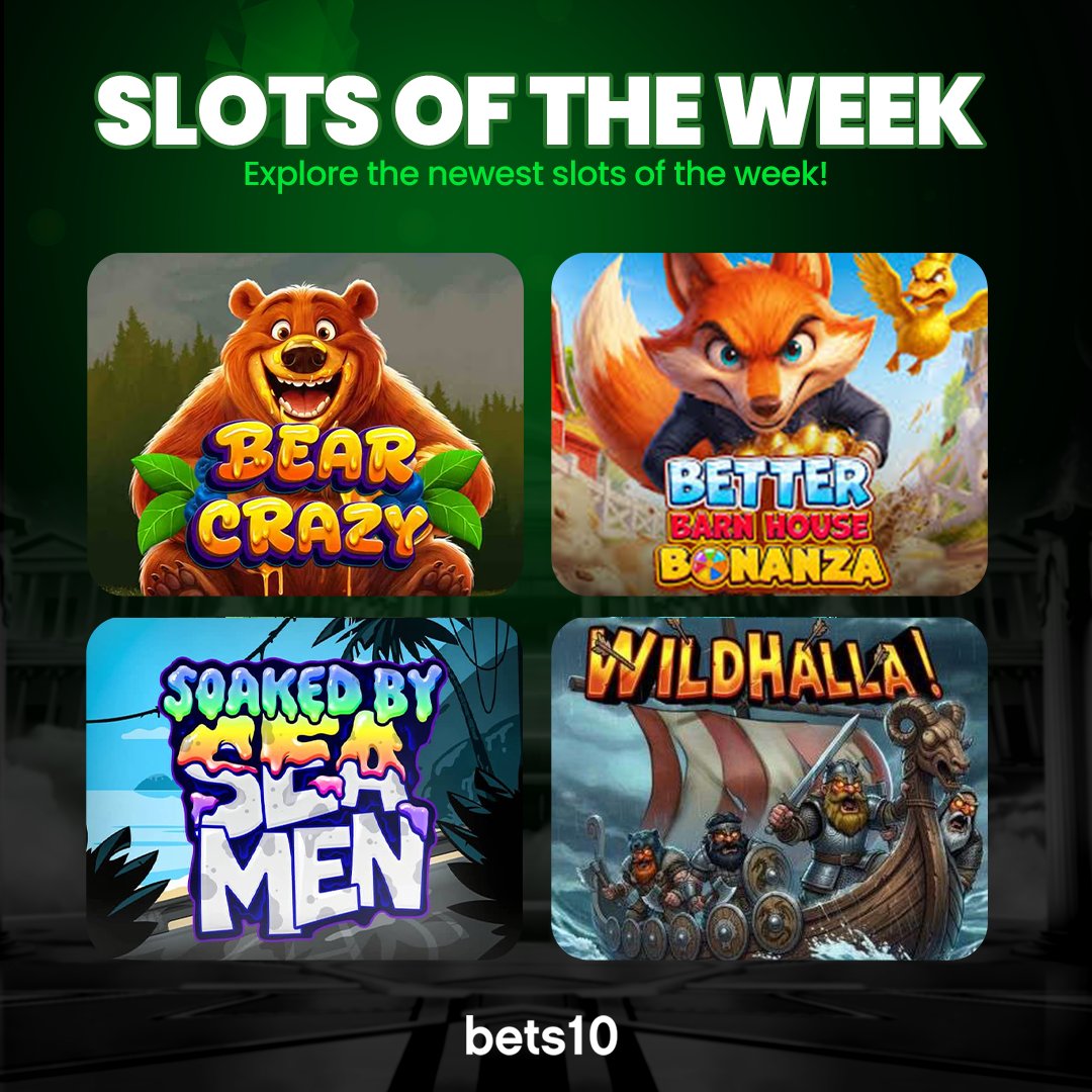 bets10global's tweet photo. 🎰 Bear Crazy, Better Barn House Bonanza, Soaked by Sea Men and Wildhalla bring fresh action to your screen. Spin the reels, trigger epic bonus rounds and cash out massive wins instantly now. https://t.co/2yIq65bUqr