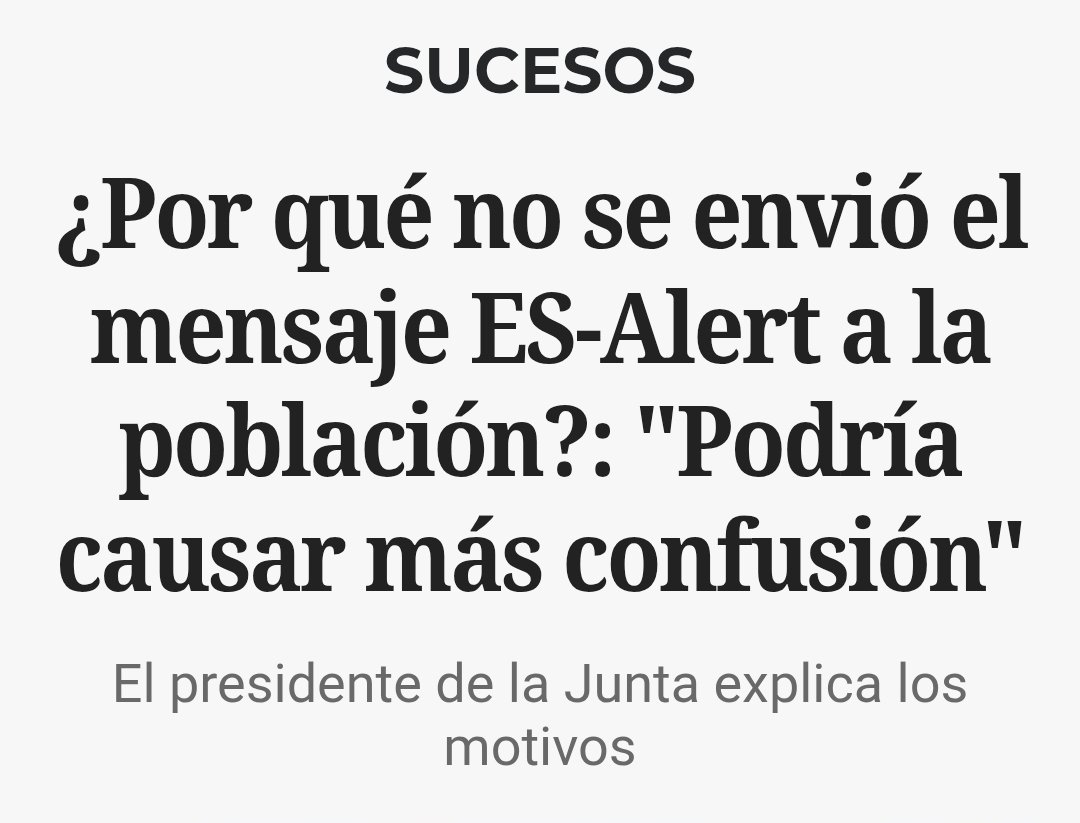 meteo_sureste's tweet photo. Es tan absurdo activar un Es-Alert con un aviso rojo por lluvias con 24hrs previas como no activarlo a 20km a la redonda de un incendio atroz para prevenir y salvar vidas.

Tal vez un mensaje del tipo , eviten usar esta carretera,  no vayan a Los Gallardos por la nacional XX.
Pero se prefirió no decir nada. Por evitar la confusión..
Si lo digo me cierran la cuenta. 

https://t.co/vHc3BydaZR