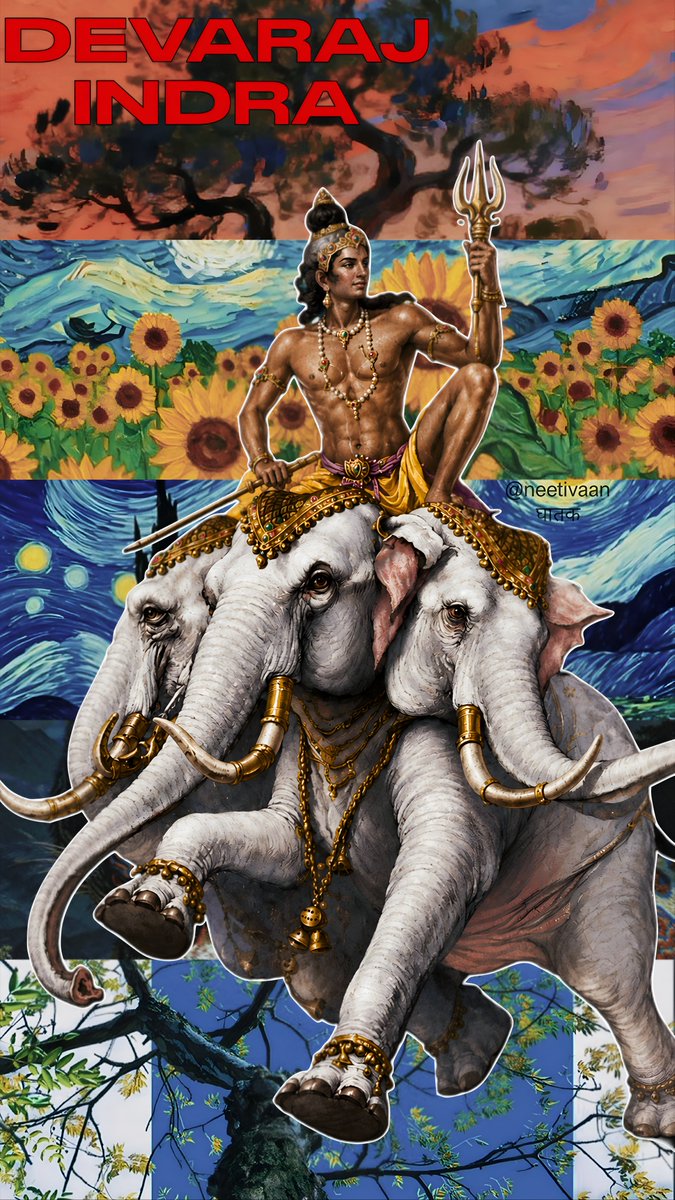 Neetivaan's tweet photo. O Indra, Maghavan, Vrtrahan, Purandara, Vajrī, mighty Lord of Svarga, foremost among the Devas, I bow before You 🛐

Heil Indra ☀️ https://t.co/IWUJpByTl7