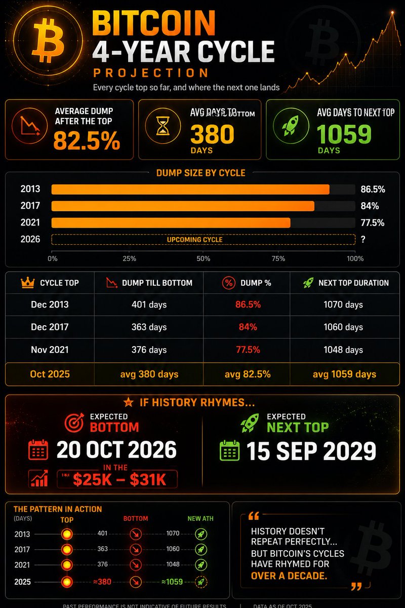 moneyrotation's tweet photo. Buy $BTC at $25K on 20 Oct 2026.  
Sell it near the cycle top on 15 Sep 2029.   
Thank me later. 

This is my independent research and analysis. https://t.co/rfjHFr8DTm