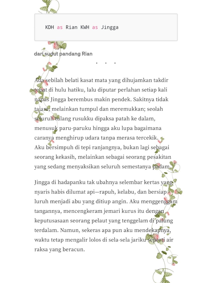 LEEHAKIST's tweet photo. Bahkan di Hari Terakhirku, Sayang

Leehak Narrative AU

CW // Major character death, terminal illness, angst, heavy grief. https://t.co/mztUyvj6N7