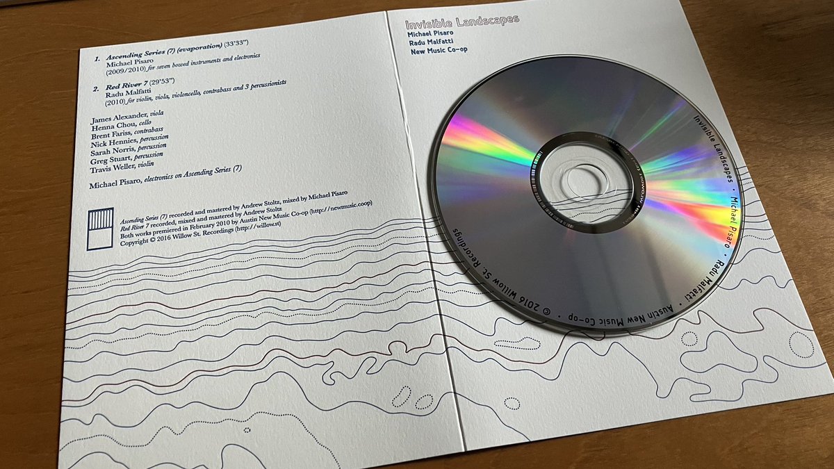 tcpsound's tweet photo. Austin New Music Co-op, Michael Pisaro, Radu Malfatti - Invisible Landscapes [Willow St. Recordings] https://t.co/lyJ1io8cef