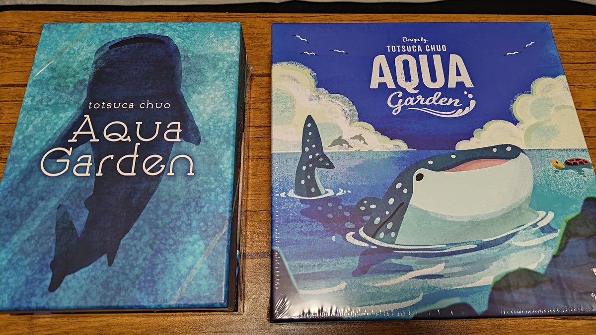 coneko's tweet photo. 『Aqua Garden』のインサート＋ダブルレイヤーボードが届いたので早速詰め替え作業するかと手を動かしてみたところ、どの場所に何のコマが入ってるか分からないと困るかも！…と思って、判別できるシート作ってみましたわ～！　見栄えも良くなってテンション爆上がりですわ～！
#ボードゲーム https://t.co/KsrAqK09A1