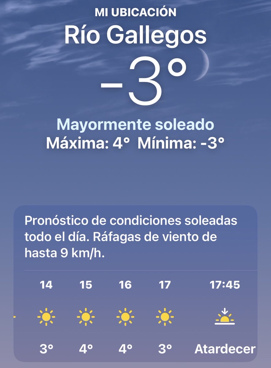 analiaave's tweet photo. Buenos días, hoy me levanté y me di cuenta que es el primer finde XL que no viaje, de todas maneras está bueno quedarse en casa disfrutando de la cama con esta temperatura 🥶❄️
#BuenosDías https://t.co/FEUgXEZgGq