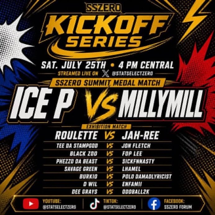 NateWILL570's tweet photo. My Updated @StatSelectZero KICKOFF SERIES Predictions:

- Ice P: 1-0, clear
- Jah-Ree: 1-0, slight edge
- Tee Da StampGod: 1-0
- Fop Lee: 1-0, slight edge
- Phezzo Da Beast: 1-0
- Savage Green: 1-0, edge
- Polo DML: 1-0
- D Wil: 1-0, slight edge 
- Dee Grays 1-0 clear. https://t.co/bXWZwXuZLE