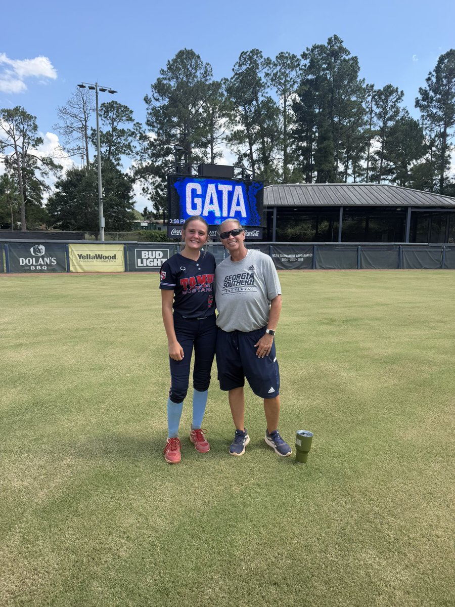 Carson_Yarbro5's tweet photo. Thank you Georgia Southern for hosting a great softball camp! @CoachPerkinsSB @RadkeCortney @kennedykrull_ @GSAthletics_SB @TMDaddis2013 https://t.co/0CRKL61PtF